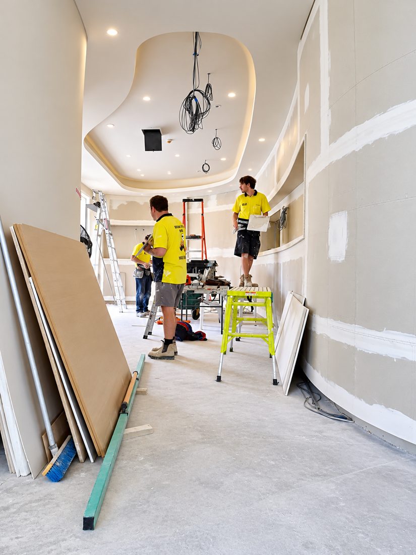 Feature Ceilings & Curved Walls Sunshine Coast plastering work